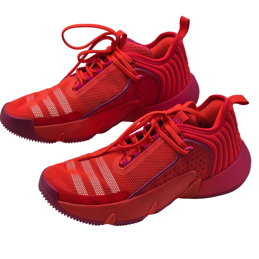Adidas Trae Young 2.0 Basketball Shoes Mens 7 Orange Pink Athletic Sneakers